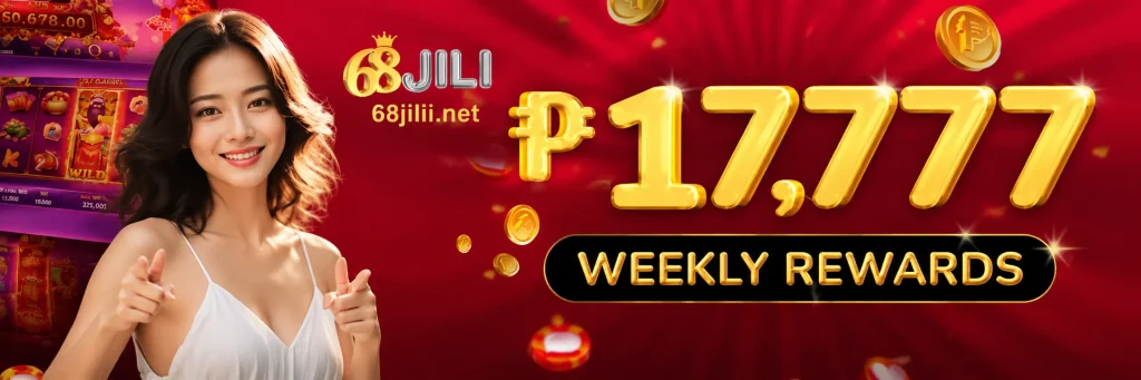 68jili Jackpot rewards promotion with smiling host